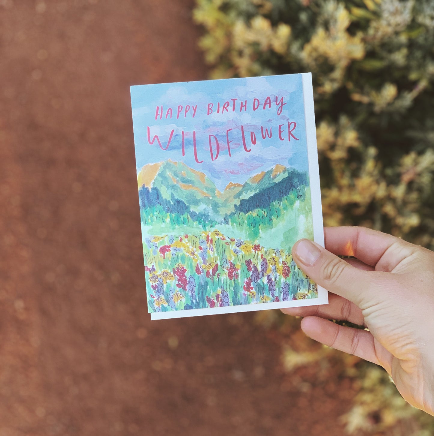 Happy Birthday Wildflower Card
