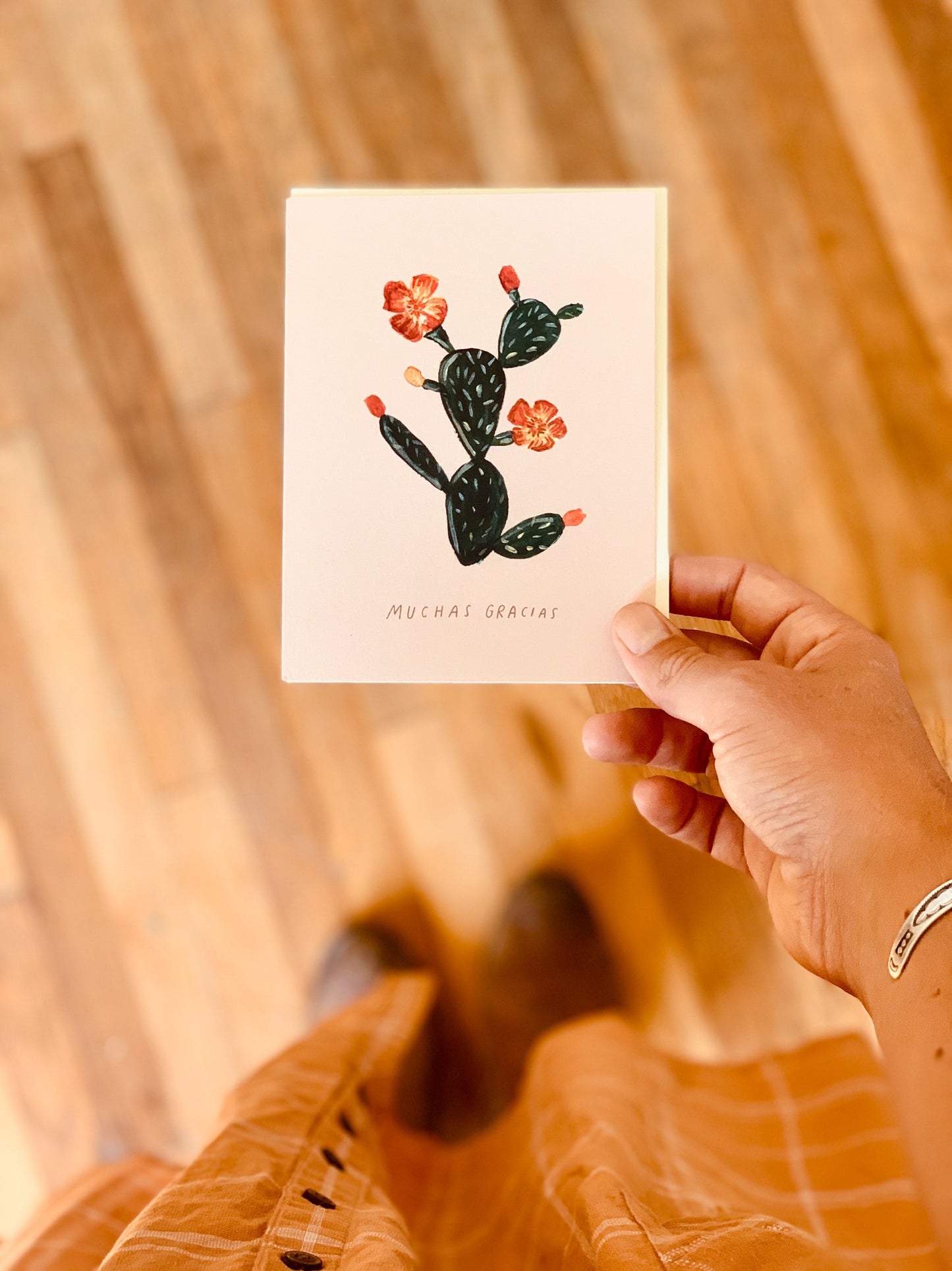 Gracias Desert Rose Card