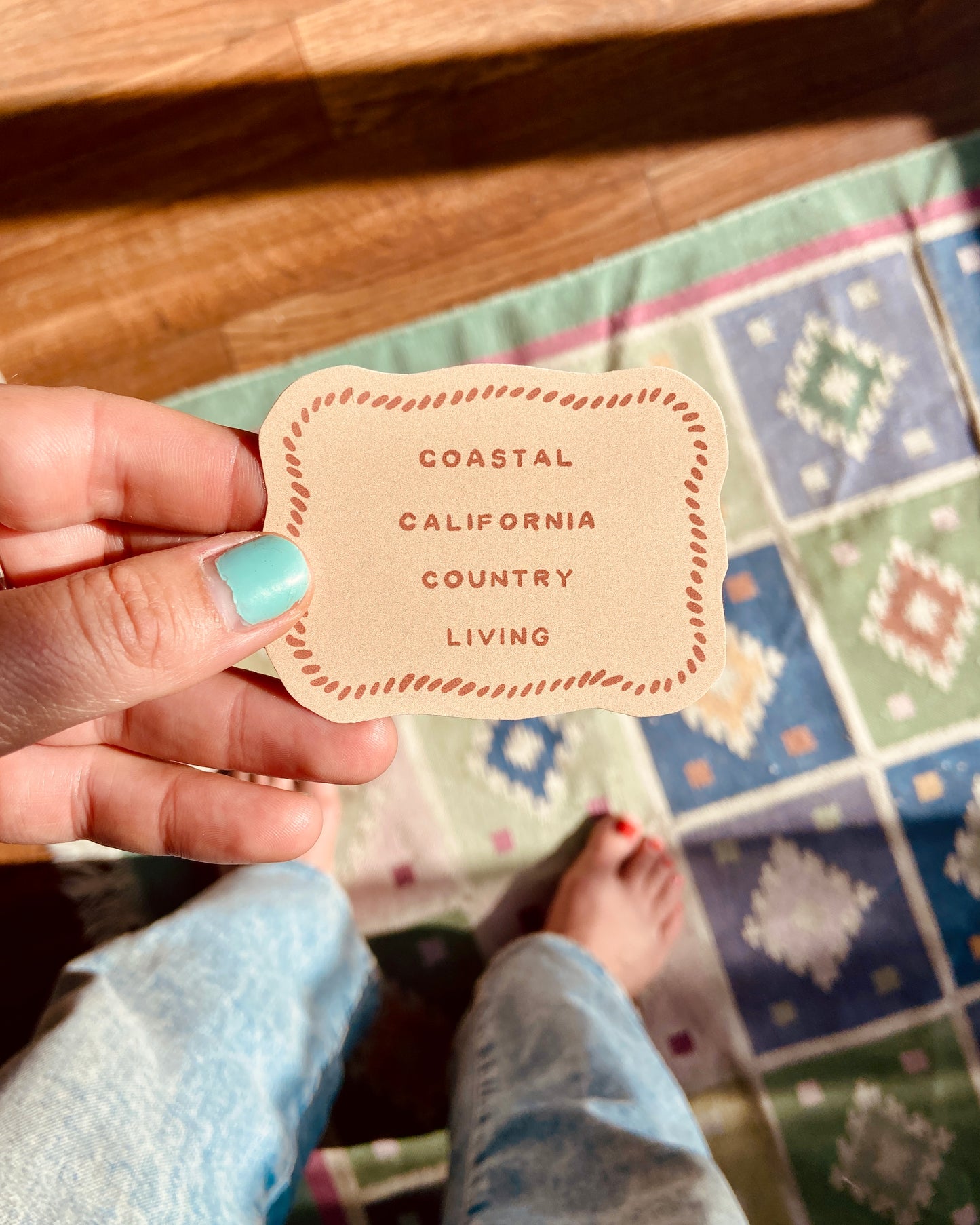 Coastal California Country Living Sticker