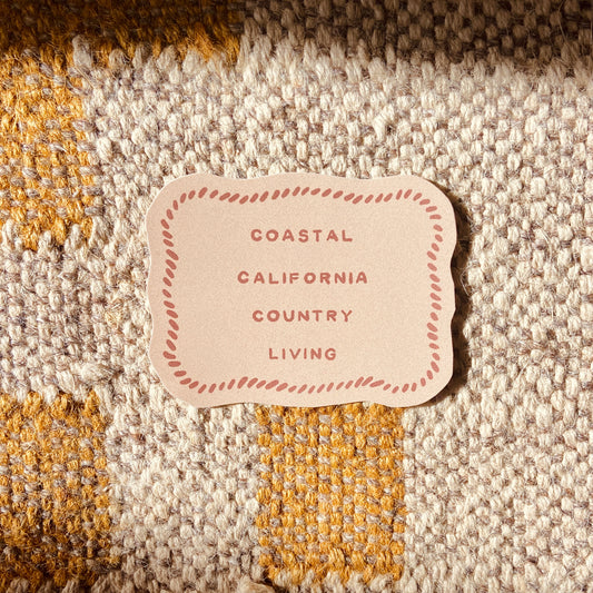 Coastal California Country Living Sticker