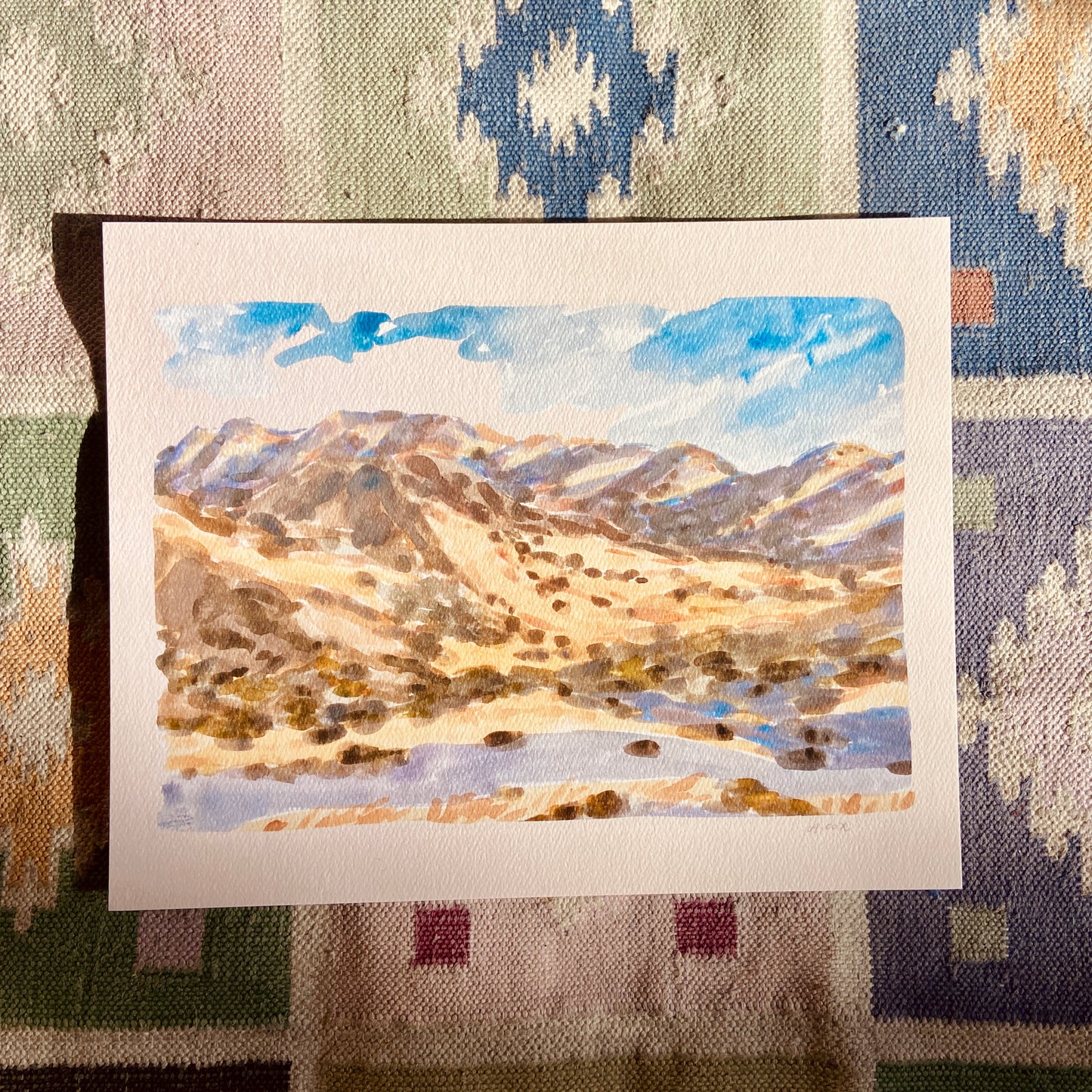 Golden Oak CA Hills Art Print