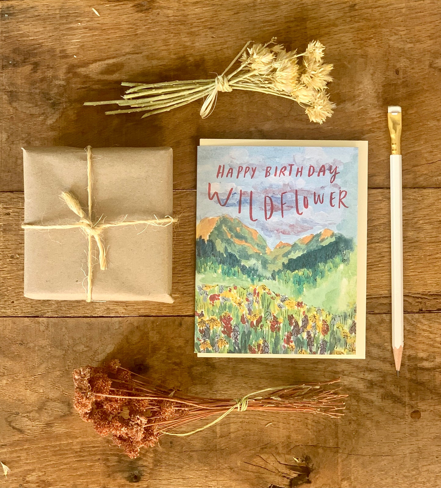 Happy Birthday Wildflower Card