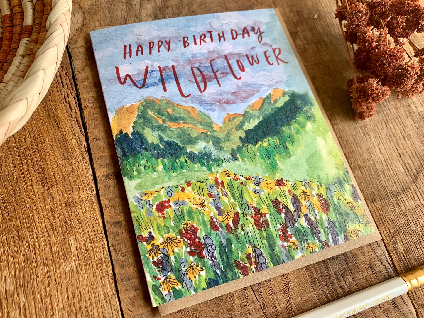 Happy Birthday Wildflower Card