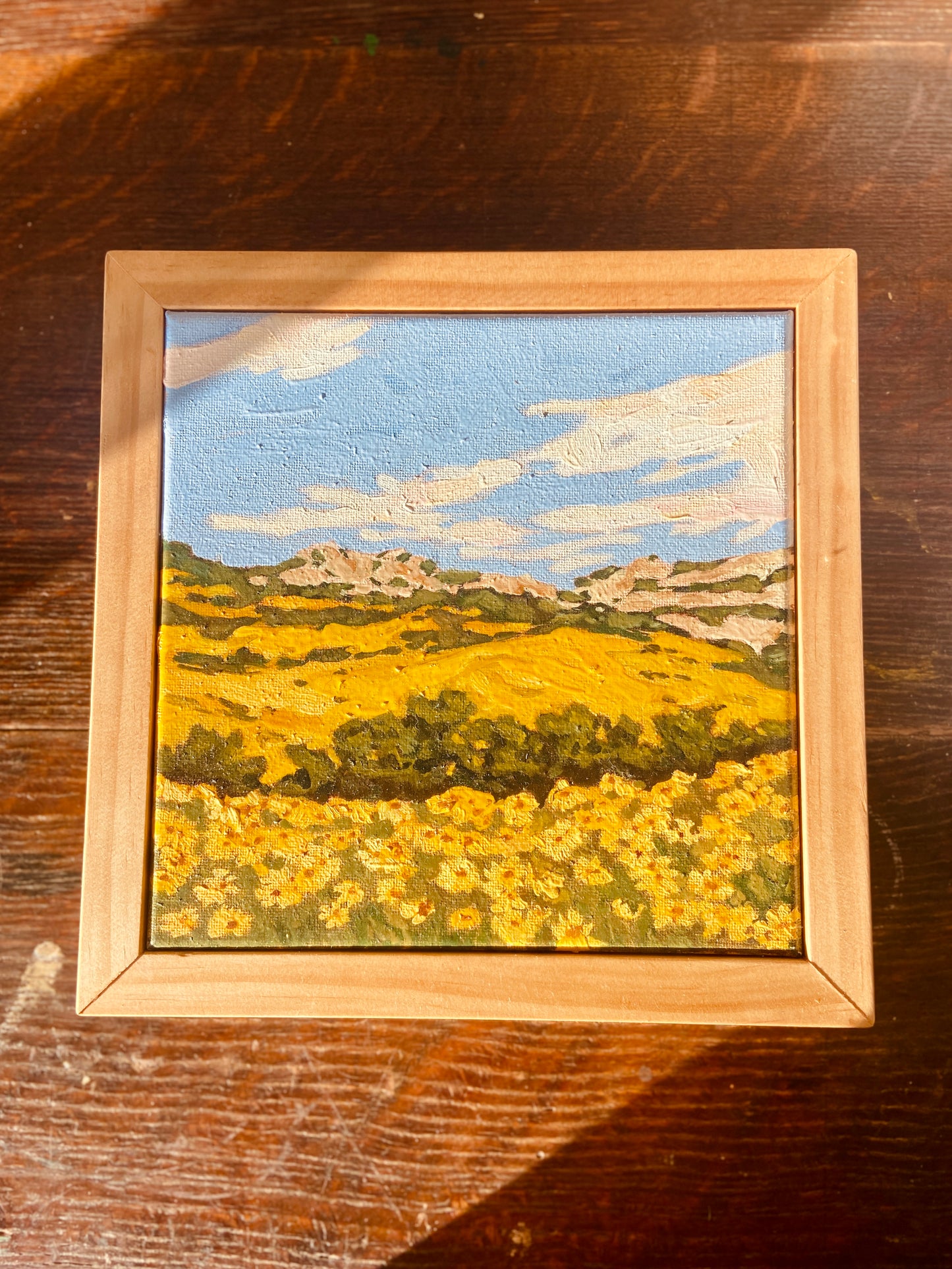 "Golden Bloom" Original Oil Landscape Painting