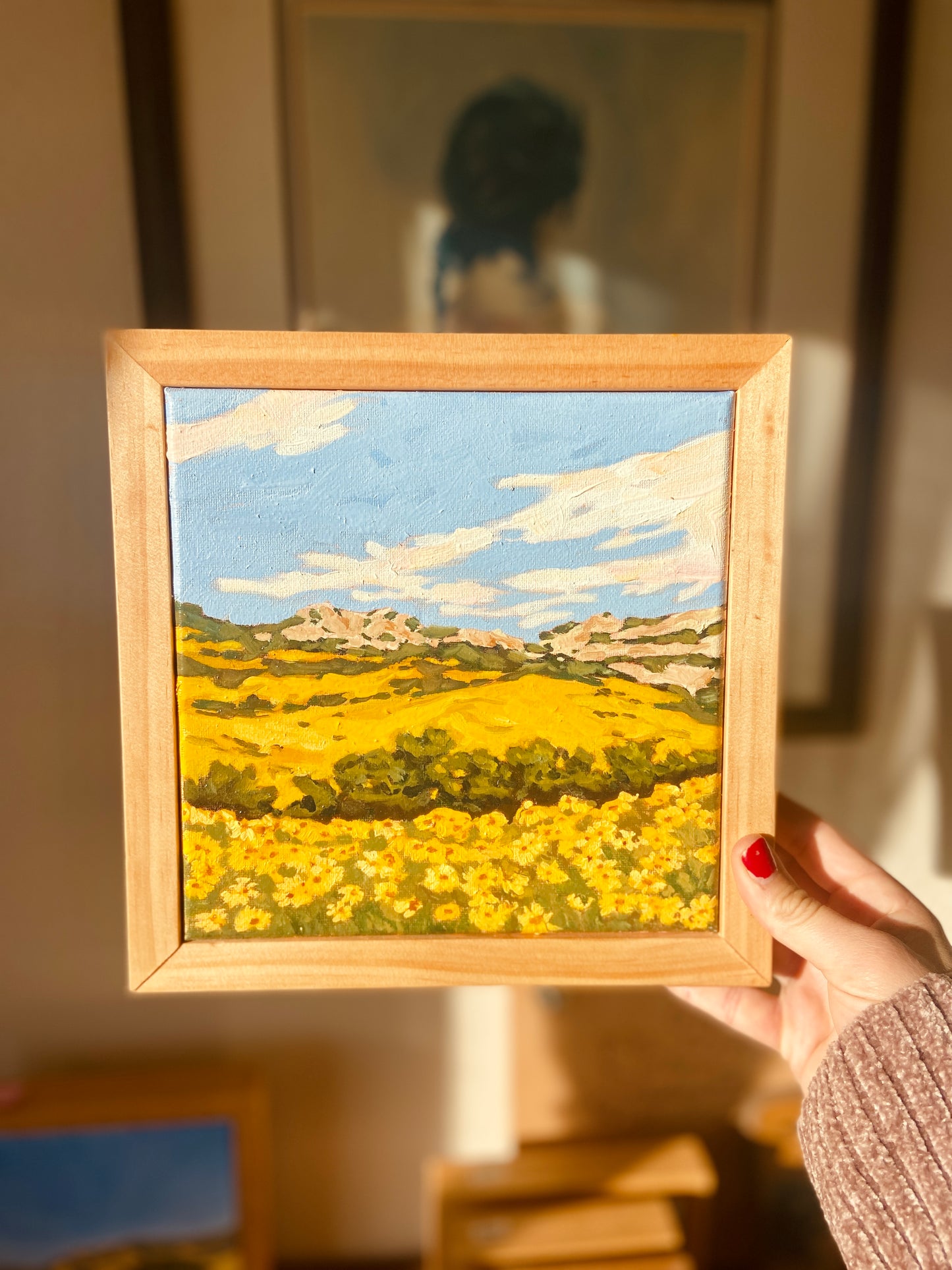 "Golden Bloom" Original Oil Landscape Painting