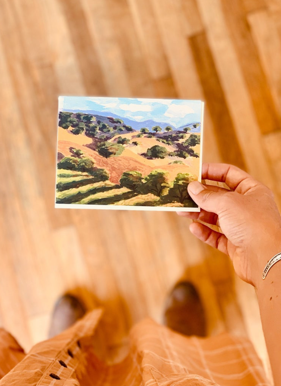 Western Valley Greeting Card