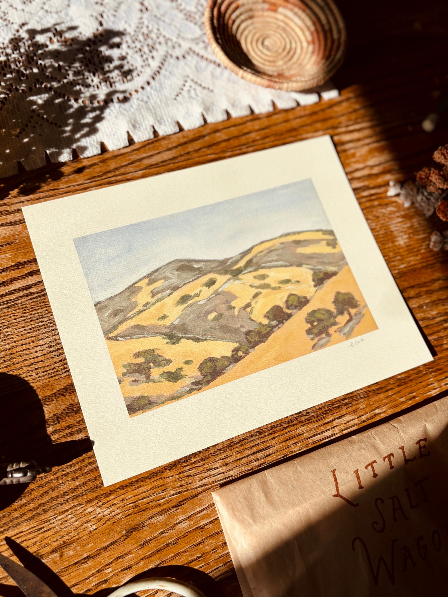 Dry Hills in the Afternoon Art Print
