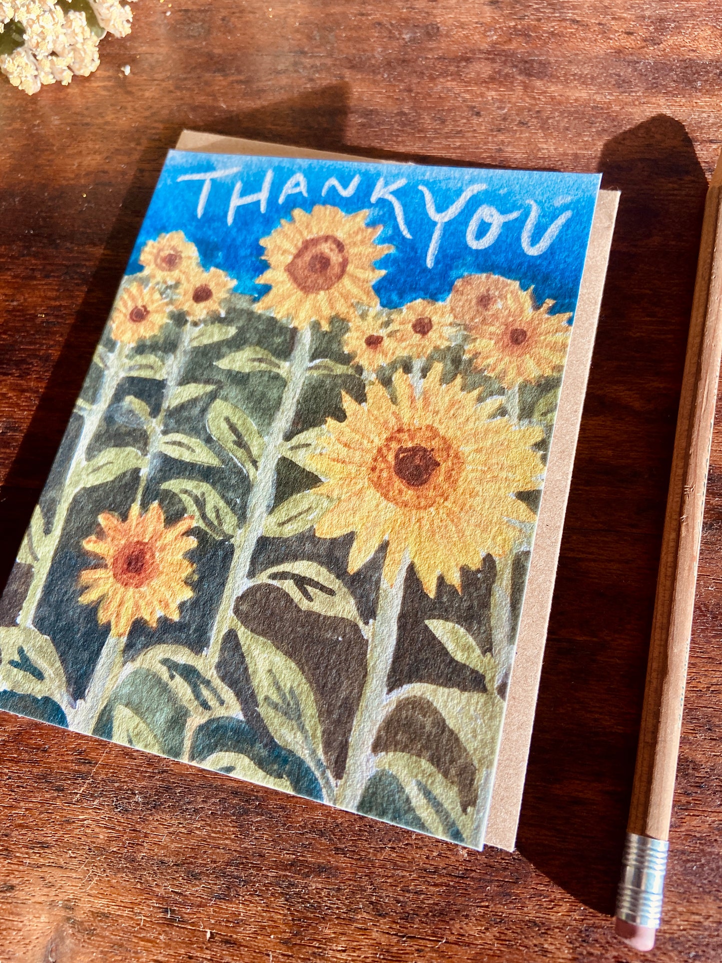 Thank You Sunflower Card