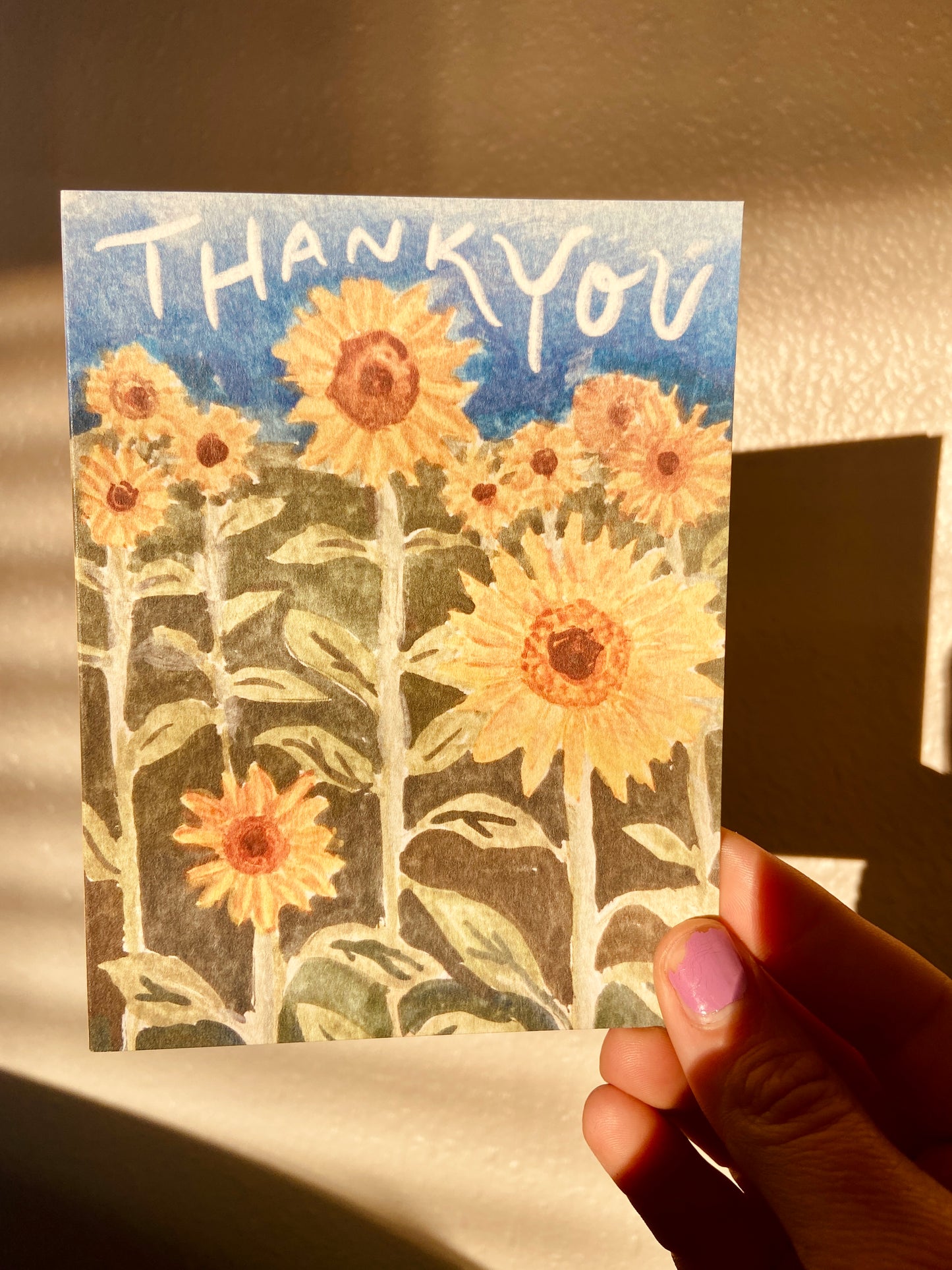 Thank You Sunflower Card