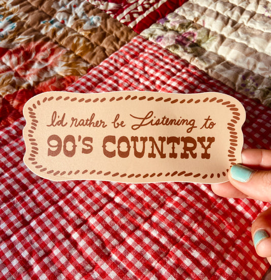 90's Country Sticker