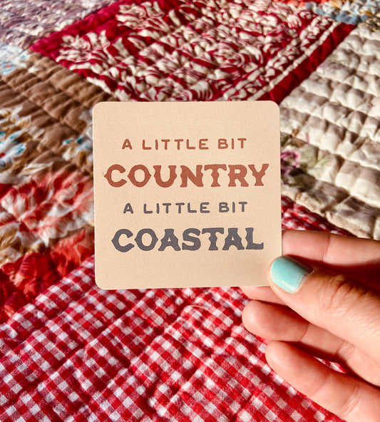 Coastal Country Sticker