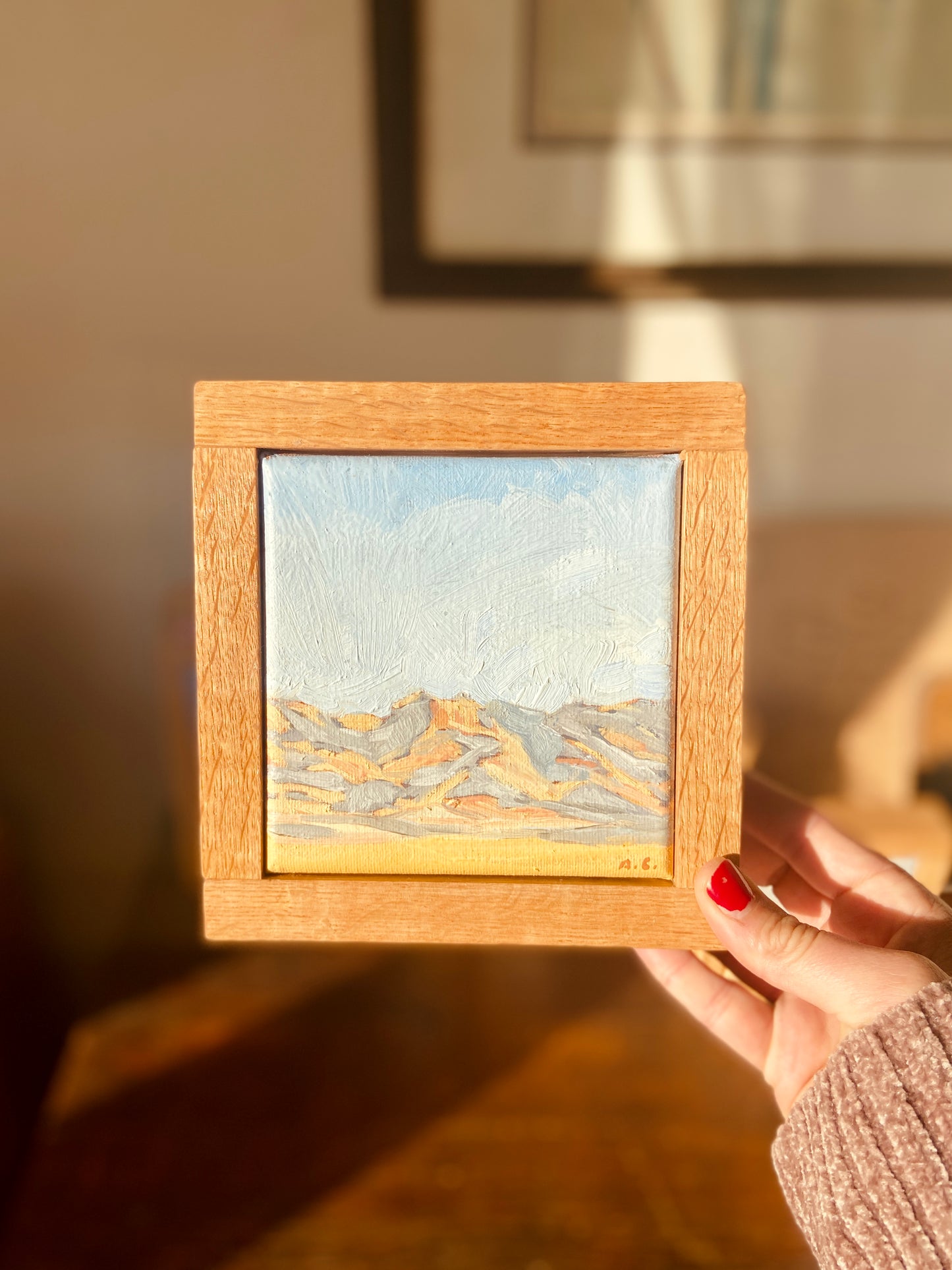 "Big Sky Little Desert" Original Oil Landscape Painting