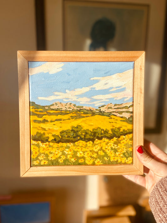 "Golden Bloom" Original Oil Landscape Painting