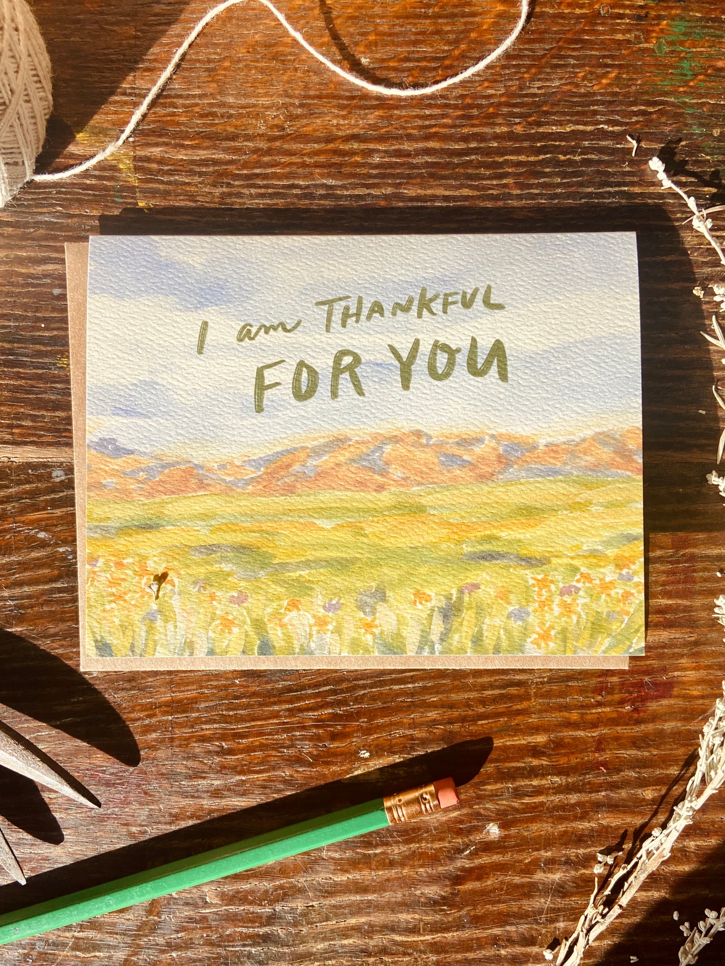 I am Thankful For You Card