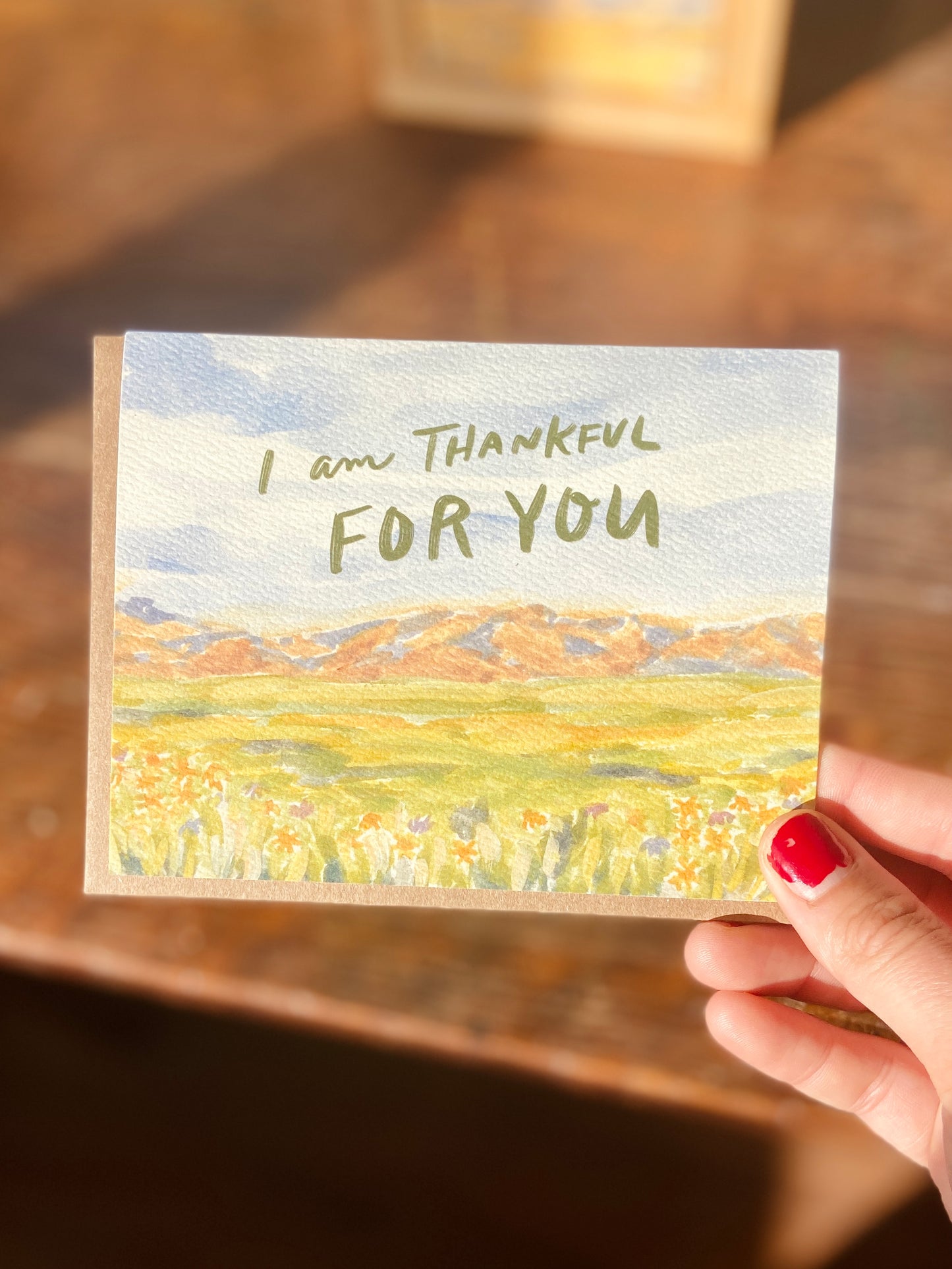 I am Thankful For You Card