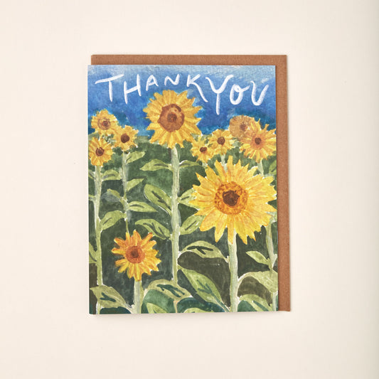 Thank You Sunflower Card