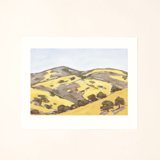 Dry Hills in the Afternoon Art Print