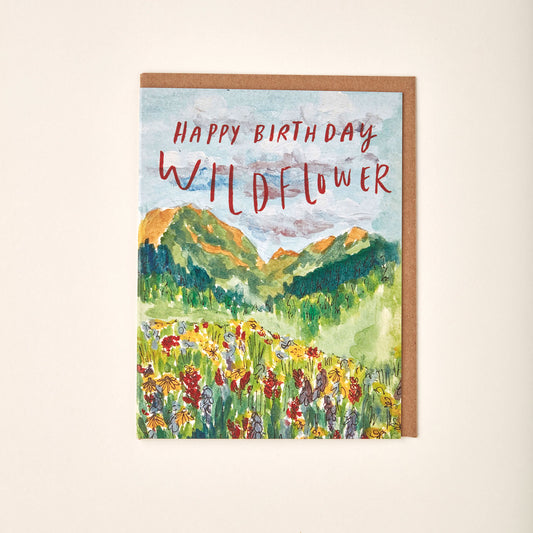 Happy Birthday Wildflower Card