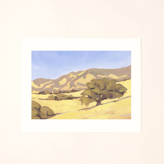 Lone Oak Tree Art Print